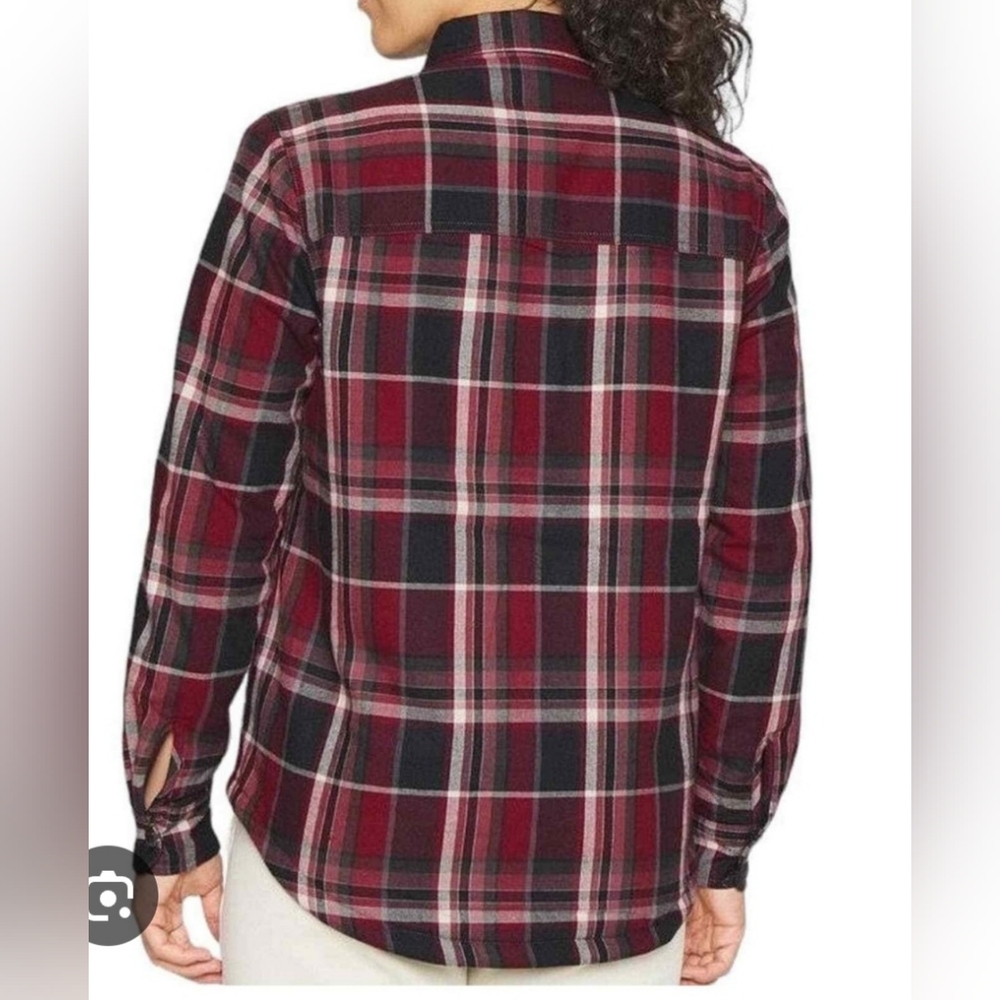 The North Face Women’s Campshire Fleece Lined Long Sleeve Shirt Size XL Red - Picture 2 of 16
